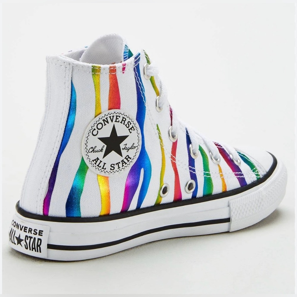 CONVERSE All Star High Top Archive Zebra Print Sneakers - #667600F - Sz Kids 11